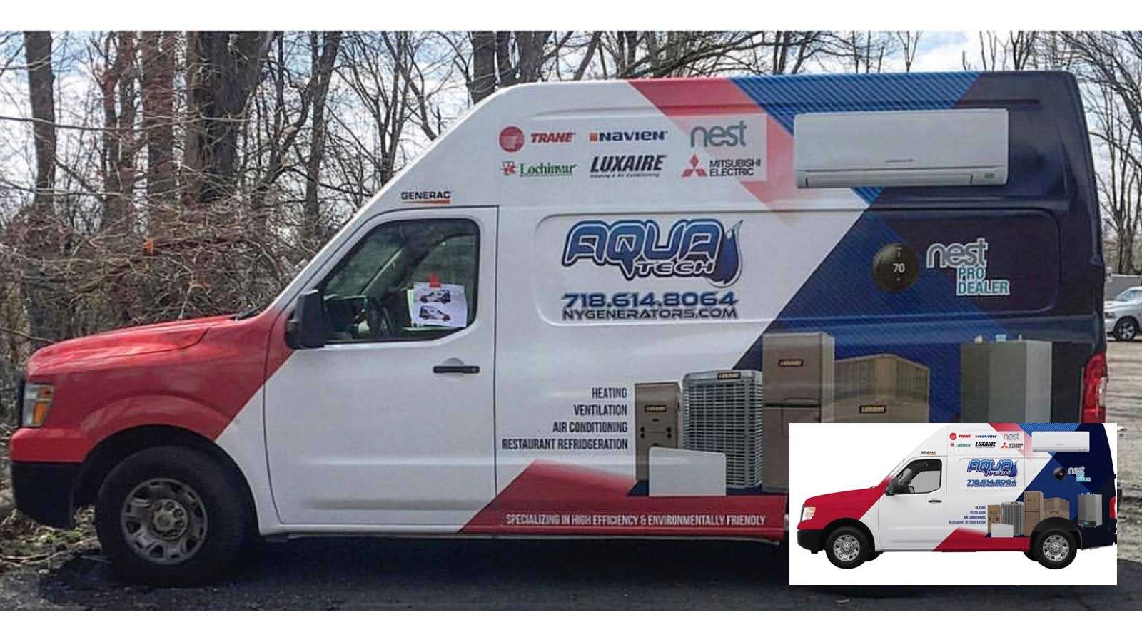 Full print commercial vehicle wrap, Staten Island NY